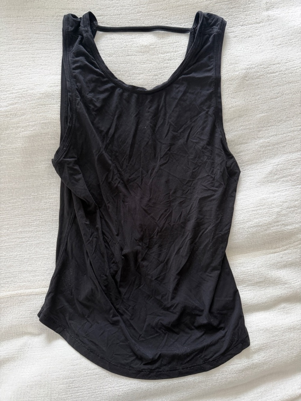 lululemon athletica Black Scoop Neck Tank Top